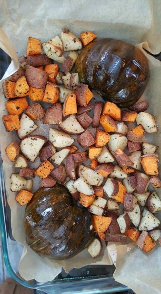 Roasted Squash and Potatoes