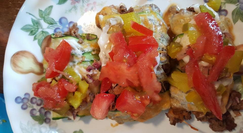 Zucchini Hamburger Roll