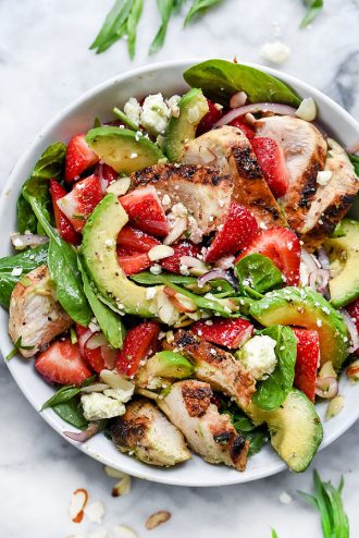 Strawberry Avocado & Chicken Salad