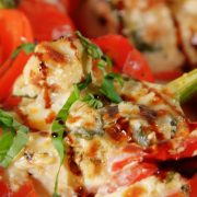 Caprese Chicken Stuffed Peppers
