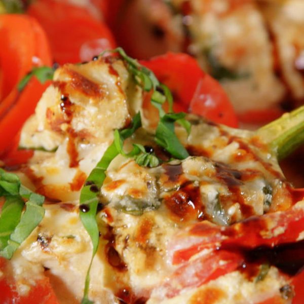 Caprese Chicken Stuffed Peppers