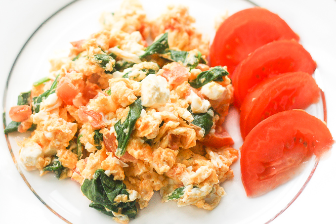 Mediterranean Scrambled Eggs