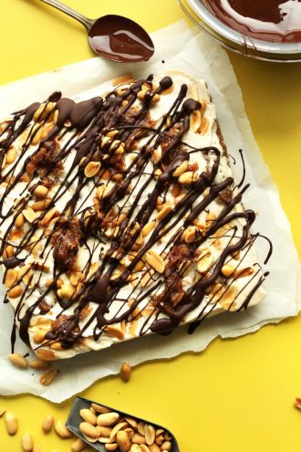 Vegan Snickers Cheesecake