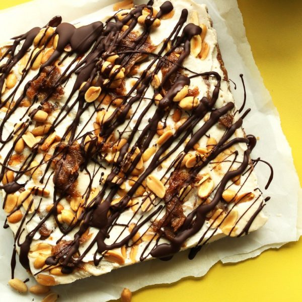 Vegan Snickers Cheesecake