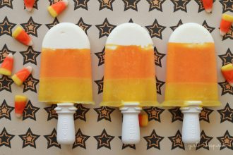 Candy Corn Ice Pops