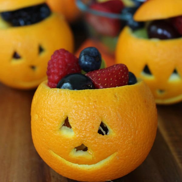 Jack o’ Lantern Fruit Cup