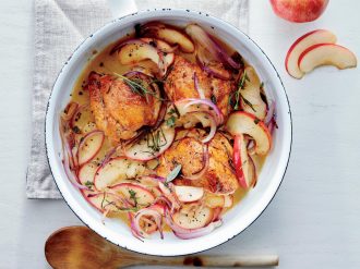 Skillet Apple Chicken Thighs