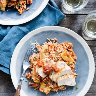 Chicken & Sun Dried Tomato Orzo